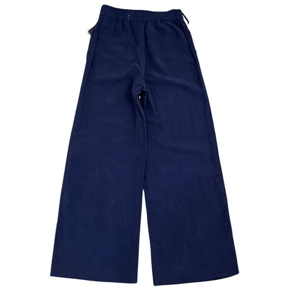 Kobi Halperin Size S Louise Blue Linen Tencel Pullon Wide Leg Pants NEW Trousers - Picture 3 of 12